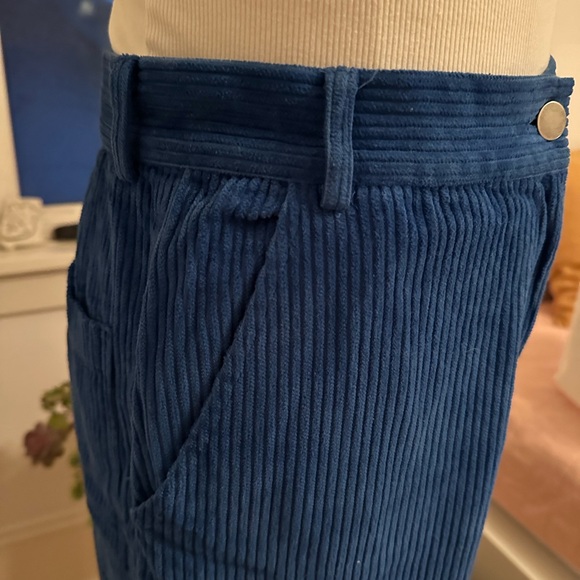 Rachel Comey blue corduroy wide leg pants size 2 EUC - Picture 2 of 5
